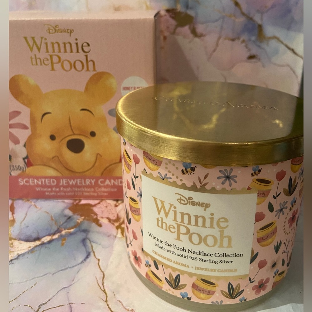 SOLD OUT NWT  S925 Charmed aroma Winnie the Pooh Disney necklace collection